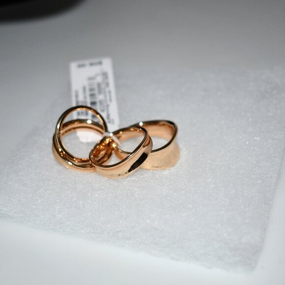 Gianni Bini x Shea Leigh Mills Duke On Deck Ring Set in Gold Size: 7 #DRB9018GLD - Picture 1 of 4
